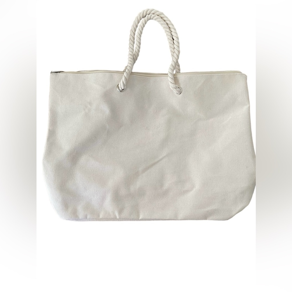 Unknown Brand BABES Canvas Tote NWOT - Picture 3 of 4